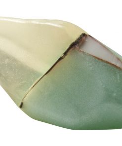 Aquamarine crystal soap closeup