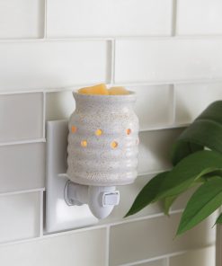 Farmhouse Pluggable Fragrance Warmer plugged into powerpoint