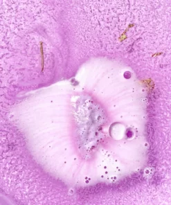 Crystal Bath Bomb Amethyst Lavender lather